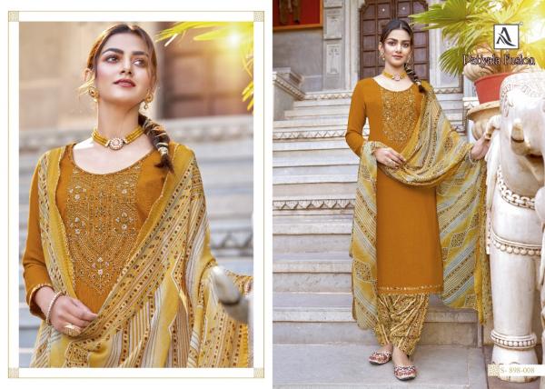 Alok Fusion Patiyala 2 Fancy Rayon Embroidery Dress Materials